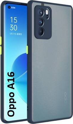 Coverskart Ultra Hybird Back Cover for Oppo A16, Smoke Translucent Shock Proof Smooth Silicone Back Case Cover