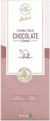 Aadvik Camel Milk Chocolate Plain 70g 100% Natural Ingredients Premium Quality Bars