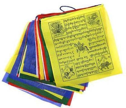 Prokriti Tibetan Lungta Rectangle Outdoor Flag