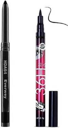 Everwey Long Lasting Kajal & waterproof liquid eye liner 36 hours stay