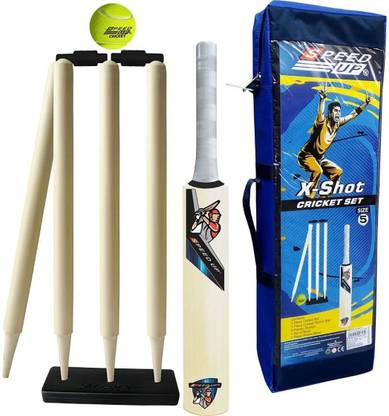 SKTOYZONE Wooden Cricket Kit for Tennis Ball Combo for Age Group 13-15 Years (Size:- 5) Cricket Kit