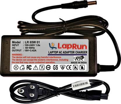 LAPRUN Charger Compatible for EI-System 65W Laptops 19v,3.42a,Pin-5.5x2.5, 65 W Adapter