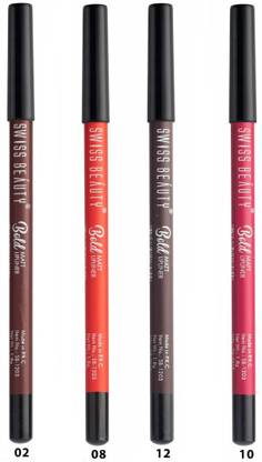 SWISS BEAUTY Set Of 4 Bold Matte Lipliner SB-1203