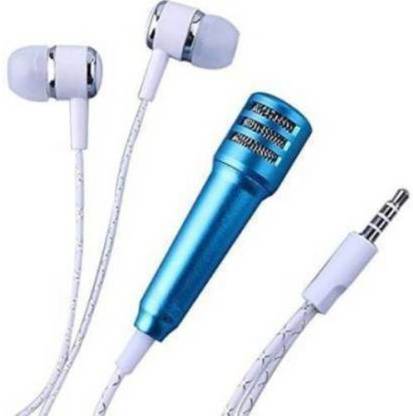 Clairbell IHC_675D_ Karaoke Singing Microphone Metal Sing Mic for Phone, for Computer, for PC Audio Cable with Stereo Earphone Compatible with all smart & IOS devices Microphone