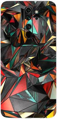 Mclaxa Red Polygon skin for Mi Note 8 Pro, Red Polygon, Mi Note 8 Pro Mobile Skin