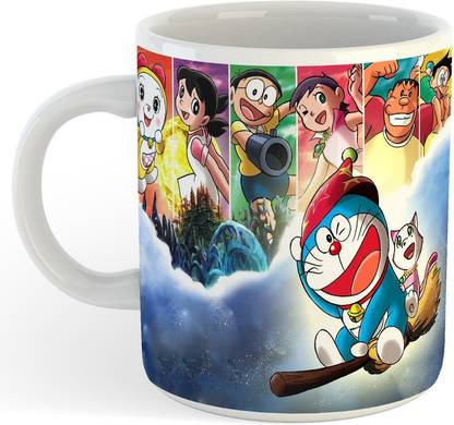 ADN21 All Day New Printed Doraemon Kids Ceramic coffee 19 Ceramic Coffee Mug