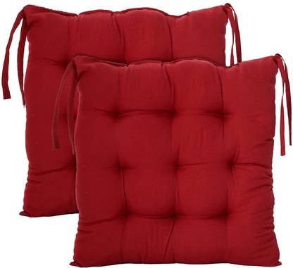 DFH Microfibre Chair Pad Pack of 2 Solid Comfortable