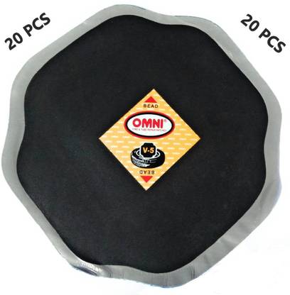 Omni V-Line Bias Tyre Repair Patches (Size V-5) Tire Repair Patches (1 BOX in 20 Pieces) Tubed Tyre Puncture Repair Kit