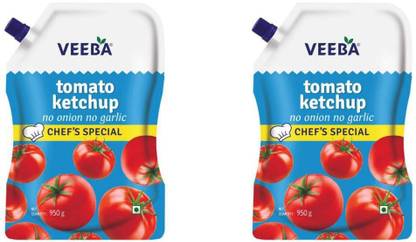 VEEBA TOMATO KETCHUP NO ONION NO GARLIC CHEF'S SPECIAL (PACK OF 2) Sauce