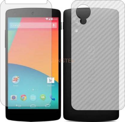 ZINGTEL Front and Back Screen Guard for LG D821 NEXUS 5 (Front Matte Finish & Back 3d Carbon Fiber)