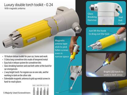 GCG Luxury Double Torch Toolkit With Magnetic Antenna Standard Screwdriver