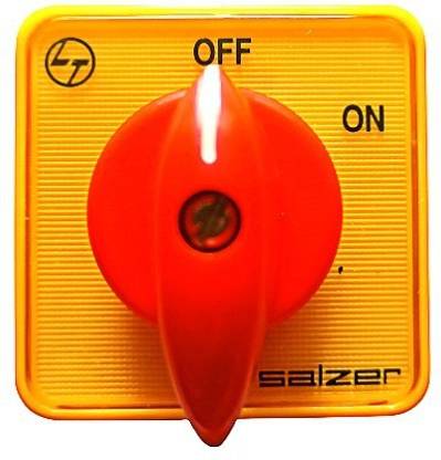Salzer (L&T) Cam Operated Rotary Switch S6 B13 6Amps 2 Pole ON - OFF 60', Cat no: 61002SAB13TDYR
