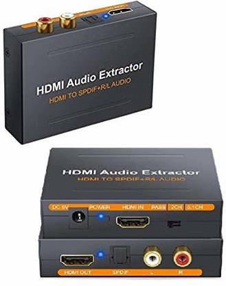 VOOCME HDMI To HDMI + Audio (SPDIF+L/R) 4kx2k Video Converter. Media Streaming Device Media Streaming Device