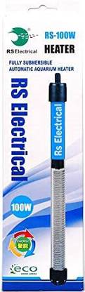 RS ELECTRICAL RS-100W Fully Automatic With Light Indicator And Auto On/Off Facility Submersible Aquarium Immersion Heater