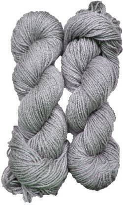 DOUZAND wool Knitting Yarn Martina Wool, Crave Wool Steel Grey 200 gm Best Used with Knitting Needles, Crave Wool Crochet Needles Wool Yarn for Knitting