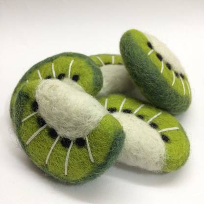 THE FELT STORE INDIA FELT Felted KIWI For Photo Props, Craft Felt Decor DIY Ideas -Fair Trade, Handmade From 100% Wool
