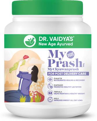 DR. VAIDYA'S MyPrash Chyawanprash for Post Delivery Care | 500 g | Sugarfree | Post-Pregnancy Recovery & Lactation | Boosts Immunity & Energy in New Mothers | Ayurvedic, Natural, High-Quality Herbs | Weight Management