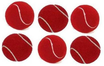VARSHA INDOTECH SALES red cricket tennis ball-6 pieces Tennis Ball