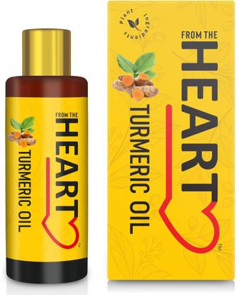 FROM THE HEART Turmeric Face & Body Oil | YOUTHFULLNESS THERAPY |Made With Organic Turmeric Premium Grade | 100% Pure & Virgin Cold Pressed Oil For Natural Glow | Authentic & Premium Quality Turmeric Oil