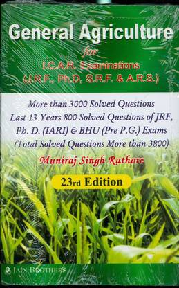 General Agriculture for I.C.A.R. Examinations (J.R.F., PH.D, S.R.F. & A.R.S.)