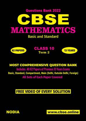 CBSE Mathematics (Standard and Basic) Class 10 Term 2 2022