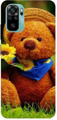 Zaplab Back Cover for Redmi Note10, M2101K7AI, Love Teddy Beer Printed Back Cover