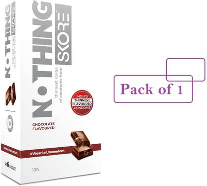 SKORE Condoms10n Chocolate N.Thing Pack of 1 Condom