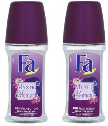 FA Mystic Moment Roll On (Pack Of 2) - 50ml Deodorant Roll-on  -  For Women