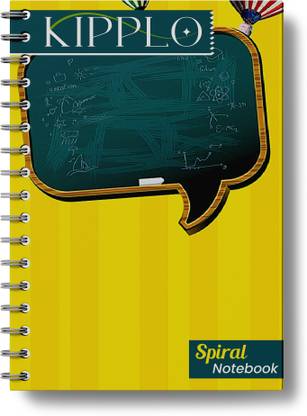 Kipplo Spiral Girl Book Notebook A4 Notebook Ruled 450 Pages