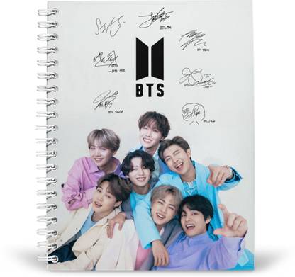 PurpleBees BTS Diary A5 Notebook Unruled 160 Pages