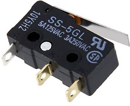 samest SS-5GL Snap Action Limit Switch 3-Pin Microswitch Endstop for 3D Printer CNC Electronic Components Electronic Hobby Kit