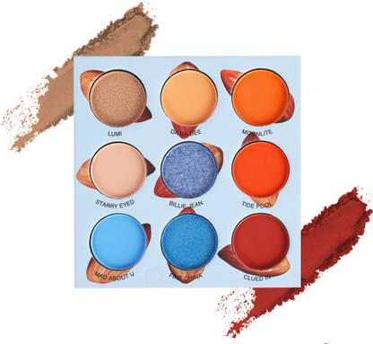 s.f.r color Almond Milk Eyeshadow 9 Multicolor Eyeshadow Palette (Matte, Shimmer, Glitter) 9 g