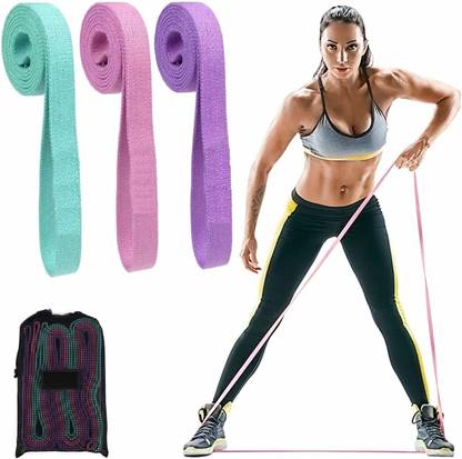 Getko With Device Resistance Bands Set for Pull Up Elastic Fitness Body Bands Stretch Elastic Bands Resistance Band