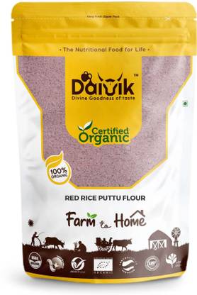 DAIVIK ORGANIC Red Rice Puttu Flour | Sivappu Kavuni Puttu Maavu, 1 Kg