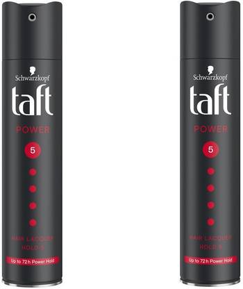 Schwarzkopf Black 5no upto 72hr Power Hold Pack of 2 Hair Spray