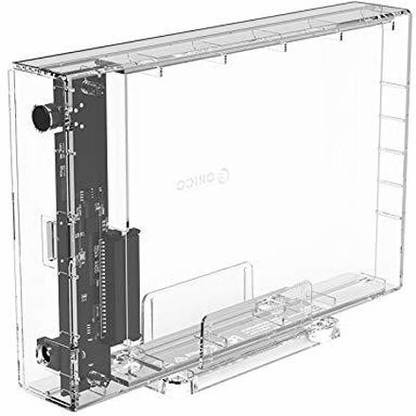 ORICO 3.5" HDD Enclosure USB 3.0 with Holder, Transparent 3.5 inch HDD Enclosure