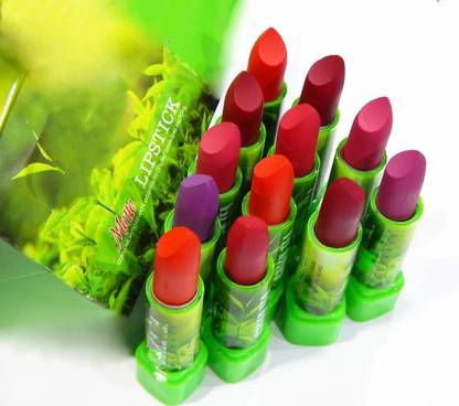 MLR Green tea matte crayon lipstick set of 12
