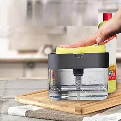 SWISS WONDER Kitchen Sink with Sponge 350 ml Soap Dispenser