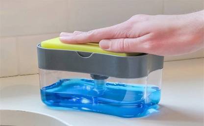 SWISS WONDER Kitchen Sink with Sponge 350 ml Soap Dispenser