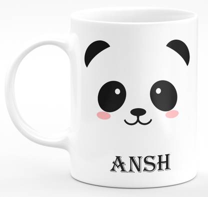 SAHU KRAFT Ansh Printed Ceramic Coffee, Cute Panda Printed Best Gift For Friends,Brother , Kids ,Children Ceramic Coffee Mug