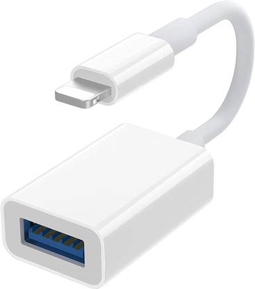 RuhZa Lightning Cable 0.5 m Lightning to USB Camera Adapter Data Sync Cable Compatible with iPad / iPhone