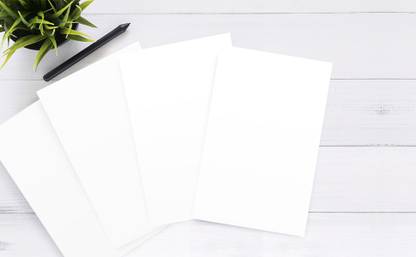 KRASHTIC A4 Size Ivory Sheets for Water Color Painting Set of 50 Sheets Plain A4 300 gsm Drawing Paper