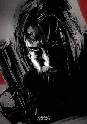 John Wick Keanu Reeves Movies Artwork John Wick Chapter 2 Matte Finish Poster Paper Print