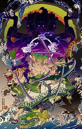 Roronoa Zoro Anime Zoro Matte Finish Poster Paper Print