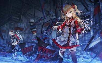 Prinz Eugen Admiral Hipper Manga Anime Characters Azur Lane Matte Finish Poster Paper Print