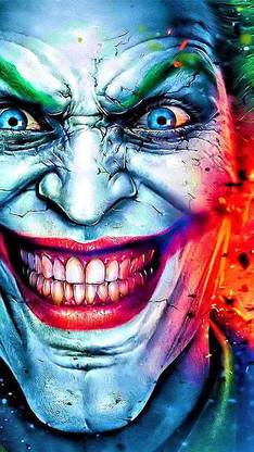 Joker Cartoon Dangerous Matte Finish Poster Paper Print