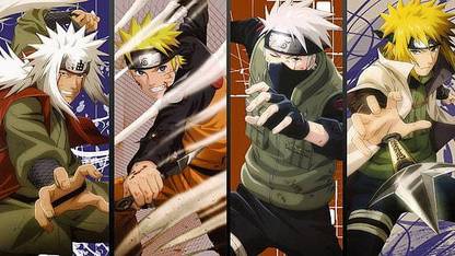 Anime Hatake Jiraiya Kakashi Matte Finish Poster Paper Print