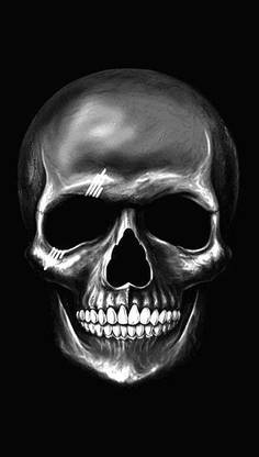 Dark Skull Dark Scare Skull Matte Finish Poster Paper Print
