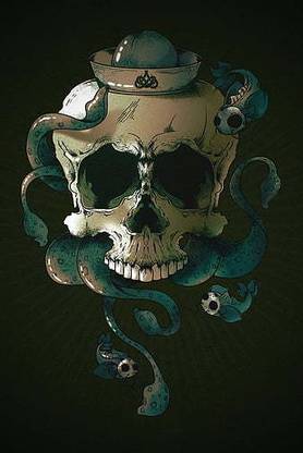 Skull Skeleton Art Matte Finish Poster Paper Print