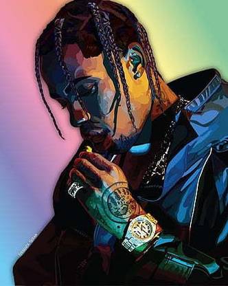 Travis Scott Drake Matte Finish Poster Paper Print